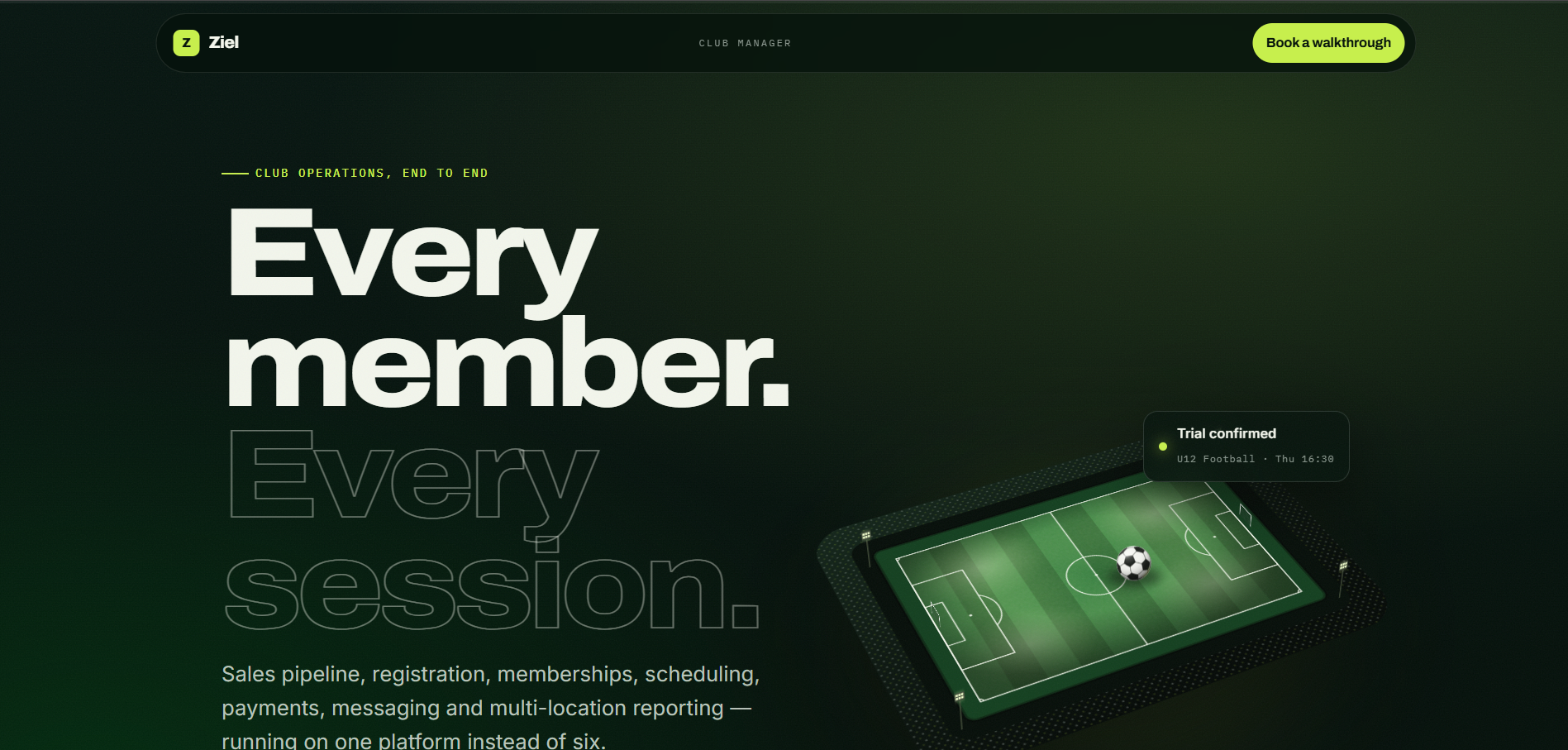 Club Manager product banner